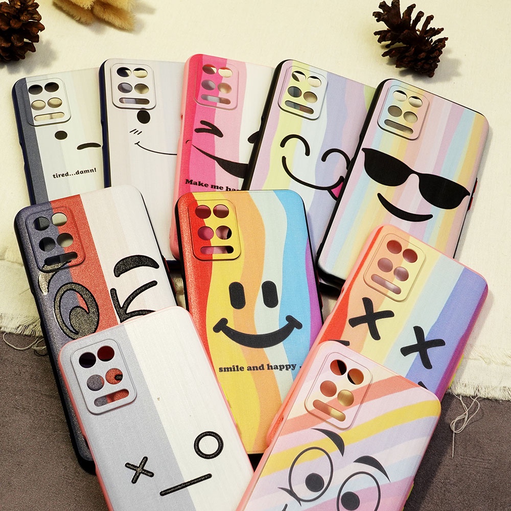 SOFTCASE MOTIF SMILE SAMSUNG A52 A15 A16 A3S A54 A7 A5S A9 2020 A5 2020 Y20 Y12S Y20S Y91 CASE MOTIF SMILE