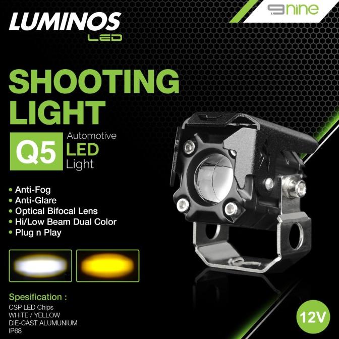 LAMPU LED TEMBAK SOROT LASER 2 WARNA ORIGINAL LUMINOS Q5