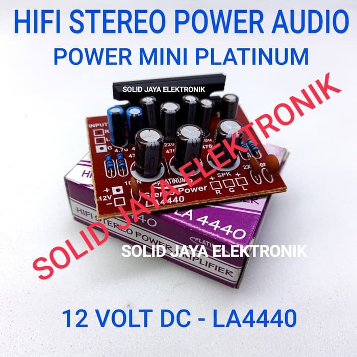 Kit Power La4440 Stereo Power Mini Amplifier La 4440 12v 30 W Kit Platinum Audio Power Amplifier Shopee Indonesia