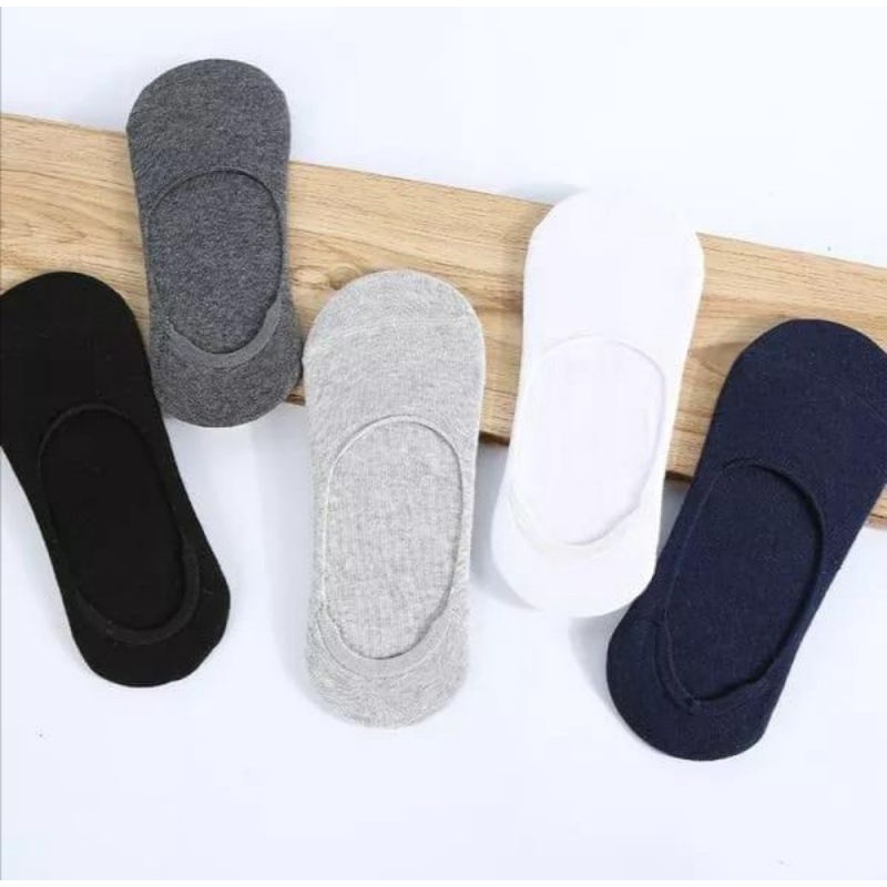 MN Kaos Kaki Balet Pendek Dibawah Semata Kaki Wanita Pria INVISIBLE Hidden SOCK-Putih