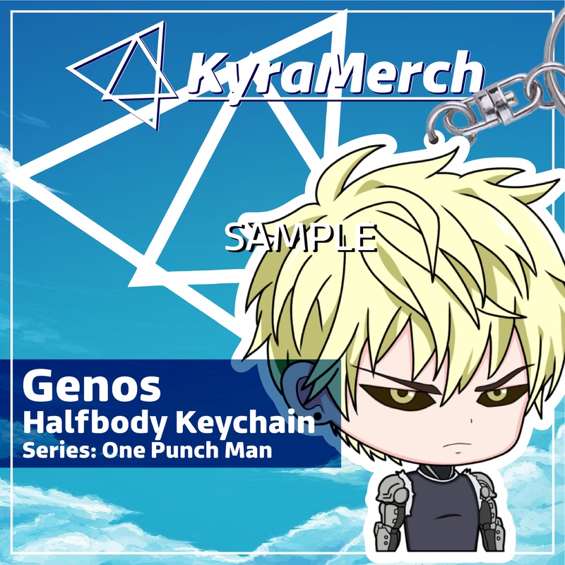 Keychain Halfbody One Punch Man Genos
 | KyraMerch Anime Fanmerch Dealer