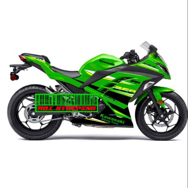 Striping ninja 250fi hijau