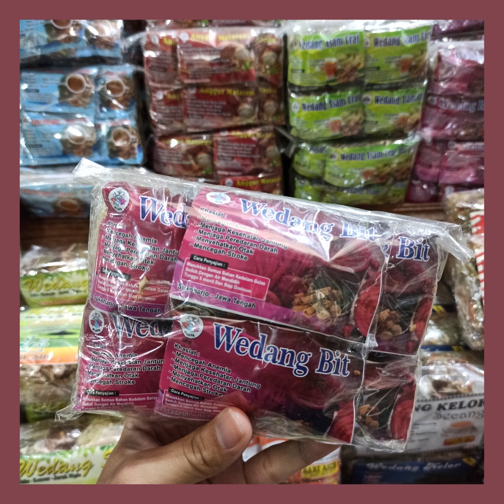 

Wedang Bit Wedang Herbal Khas Solo Cap Sari Asih isi 10pcs