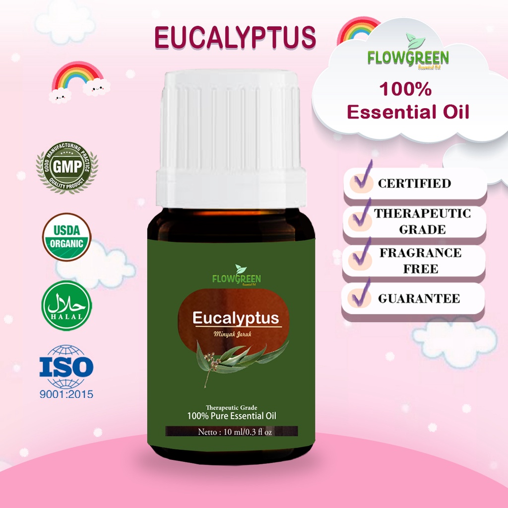 FLOWGREEN EUCALYPTUS ESSENTIAL OIL DIFFUSER  AROMATERAPI OIL