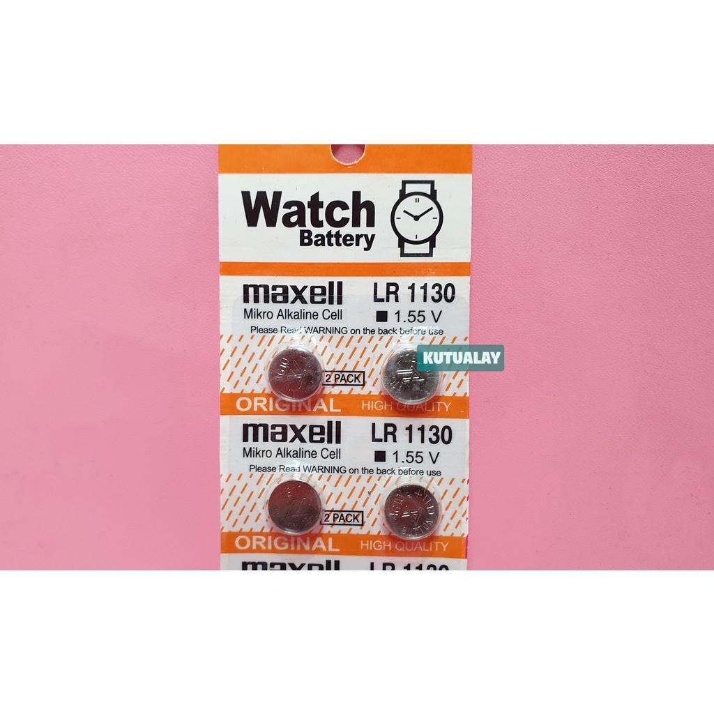 Baterai Maxell LR1130 1.55V Battery Micro Alkaline Cell LR 1130 AG10