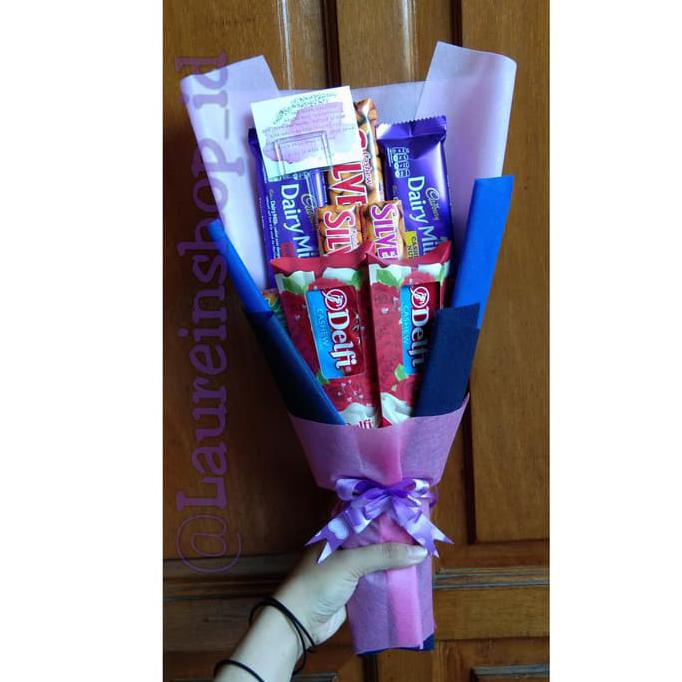 

buket coklat | buket snack coklat silverqueen cadburry | hadiah wisuda