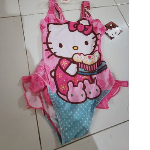 baju renang hello kitty anak perempuan umur 2-4 tahun