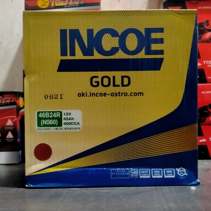 Aki INCOE Gold NS60 12v 45Ah