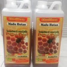 

Gholiban Madu Hutan Kalimantan plus bee Pollen & Royal Jelly 1KG