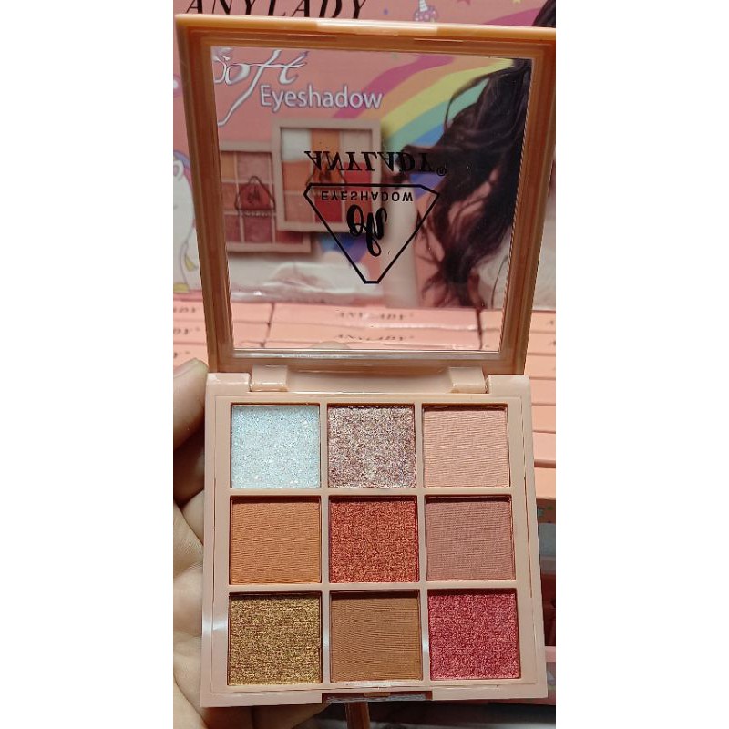 PROMO HOTT!!!! EYESHADOW SOFT ANYLADY 9 WARNA UNICORN NO.803