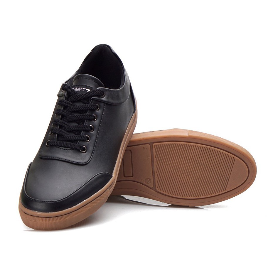 CLEV BLACK SOLID |ManNeedMe x Reyl| Sepatu Sneakers Pria Casual Shoes ORIGINAL