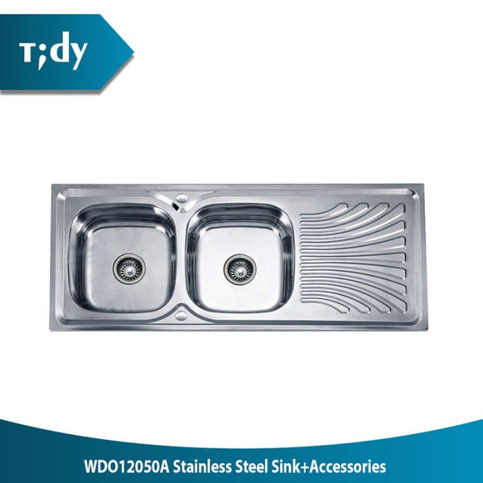 Tidy Tempat Cuci Piring / Stainless Steel Sink W/ Aksesoris WDO12050A