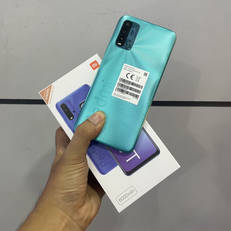 redmi 9t ram 4/64gb second bekas pakai fullset original