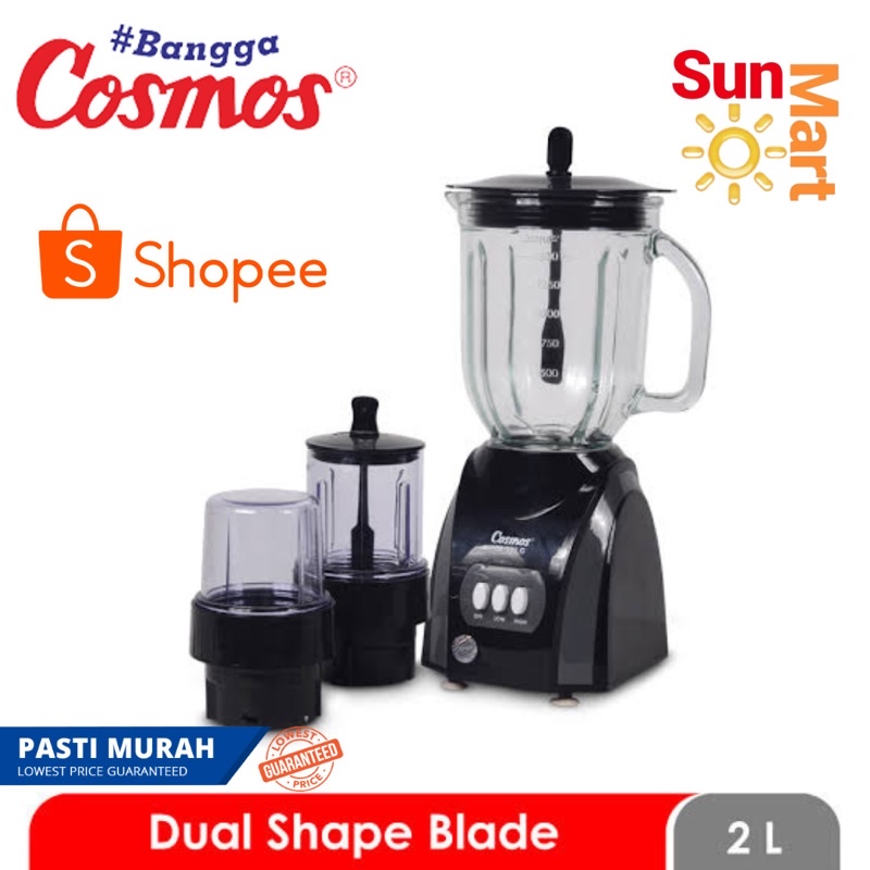 Blender Cosmos 3 IN 1 Kaca CB 282 G 2 Liter