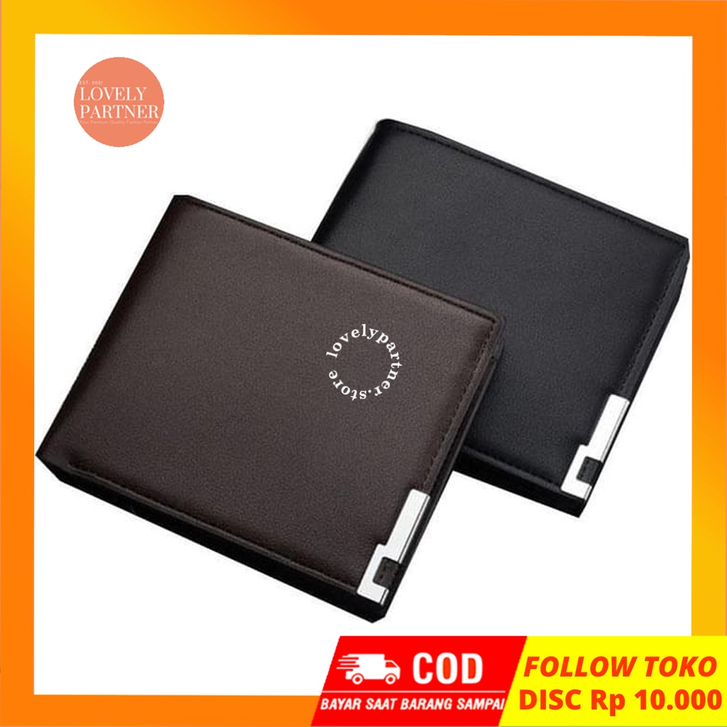 LPS Dompet Lipat Pria Hitam Executive Laki Laki Asli Card Men Wallet Cowok Tas Kantong Pocket Koin Kartu Debit HP Holder Cewek Wanita Perempuan Kulit Good PU Leather Premium Panjang Keren Murah Canvas Original Import Mini  Kredit Gratis Nama Dompet