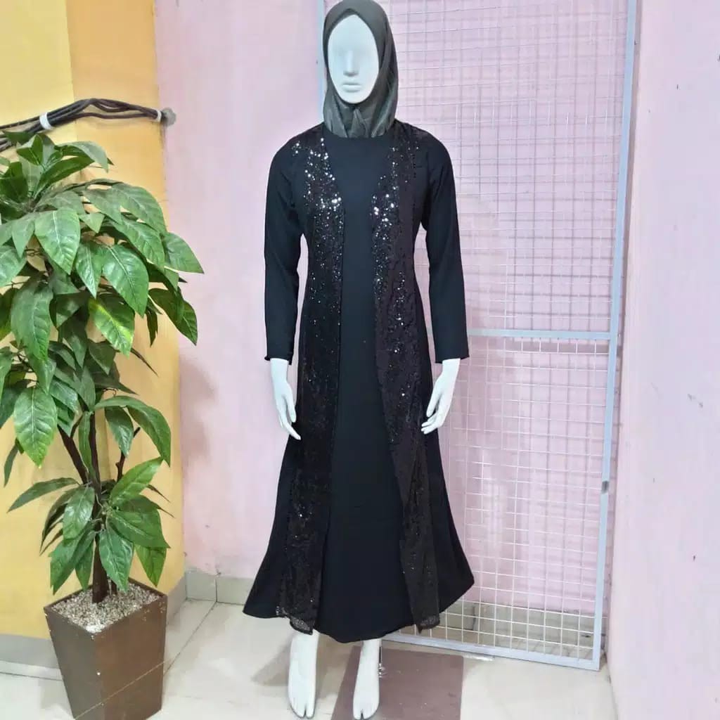 gos.fashion GAMIS CARDINAL FEMME MANIK Gamis Baju Muslim Wanita DAGADG0310J 04E