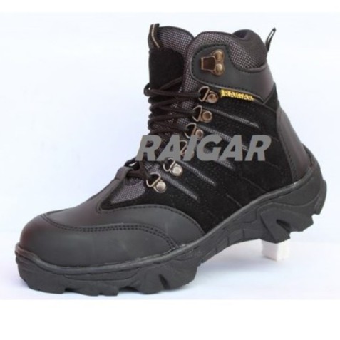 Raigar Hiler Sepatu Pria Boots Safety Ujung Besi Krem Original Sol Delta 6 inc Kuat Ringan Kerja Lapangan