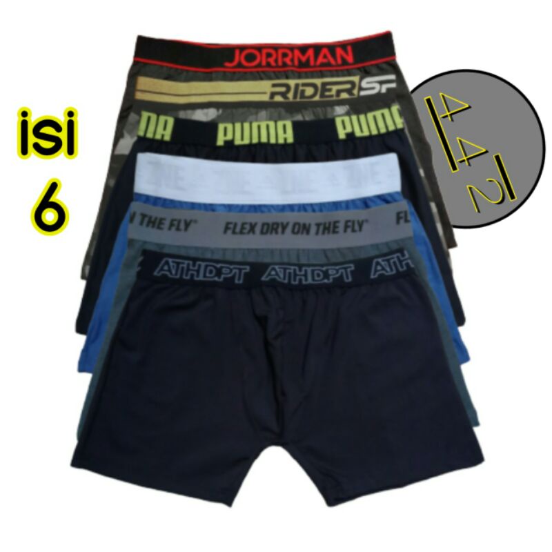 Sempak isi 6 Pcs Celana dalam pria Boxer