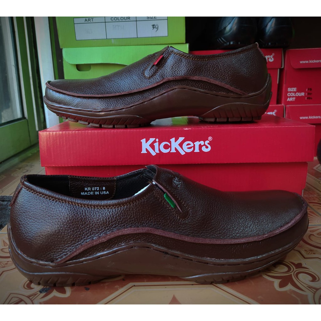 SEPATU CASUAL PRIA SEPATU KICKERS 072 PRIA KULIT ASLI 100%