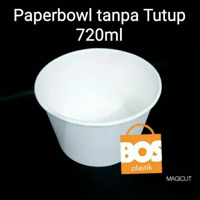 PAPER BOWL 24 Oz 720ml TANPA TUTUP MURAH