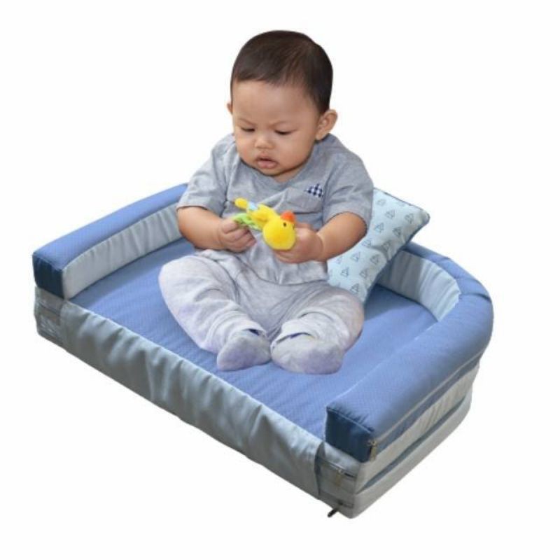 Mom's Baby Kasur Bayi Lipat + Kelambu 3 Fungsi (Kasur, Sofa, Playmat) Mildy Series - MBK 4013