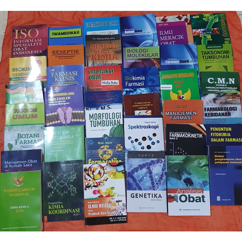 Jual Buku Farmasi Murah ISO FORNAS IMO FMS FOI GENETIKA MORFOLOGI TUMBUHAN FITOKIMIA