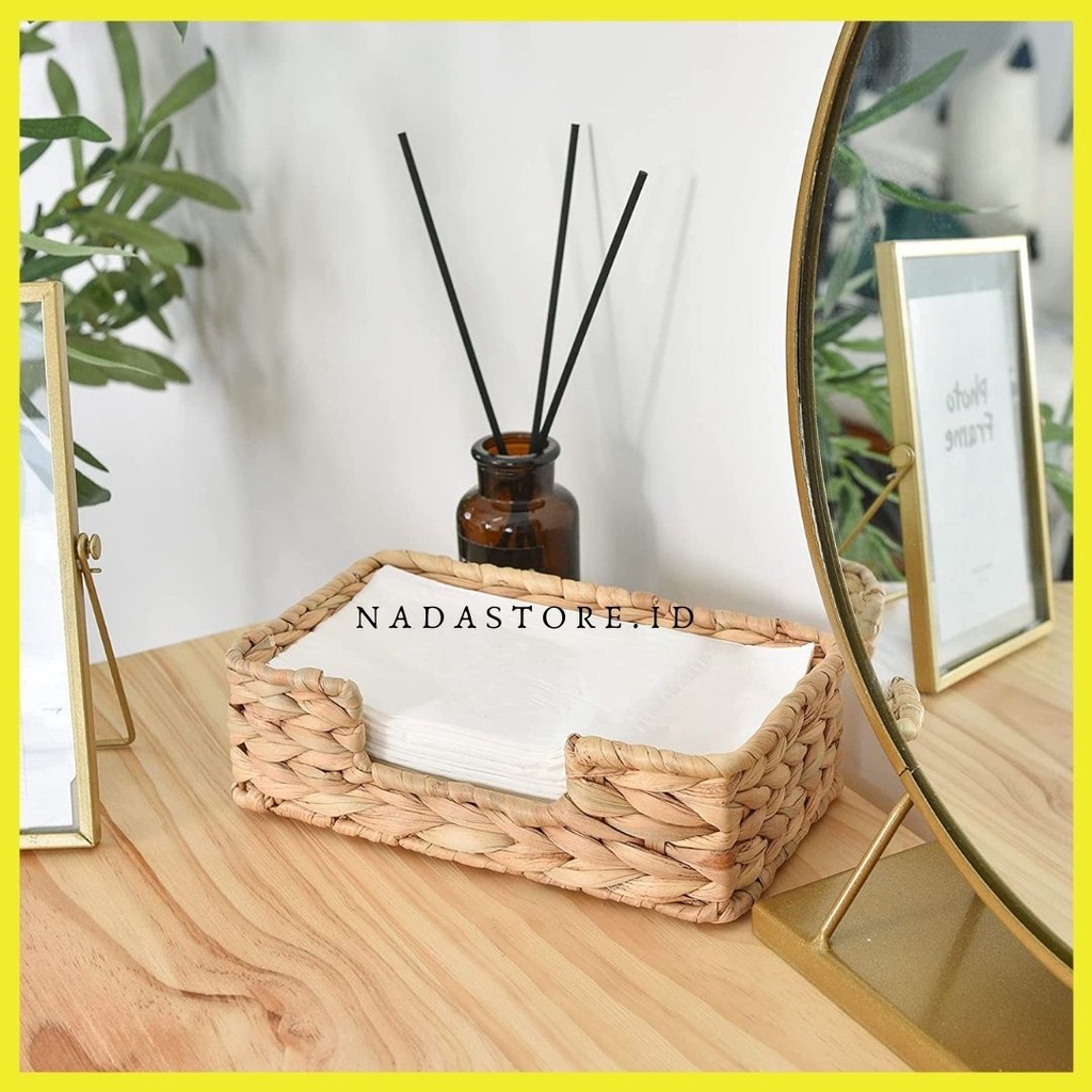 NADASTORE - Waterhyacinth napkin holder / baki tempat tisu / tempat tisu meja