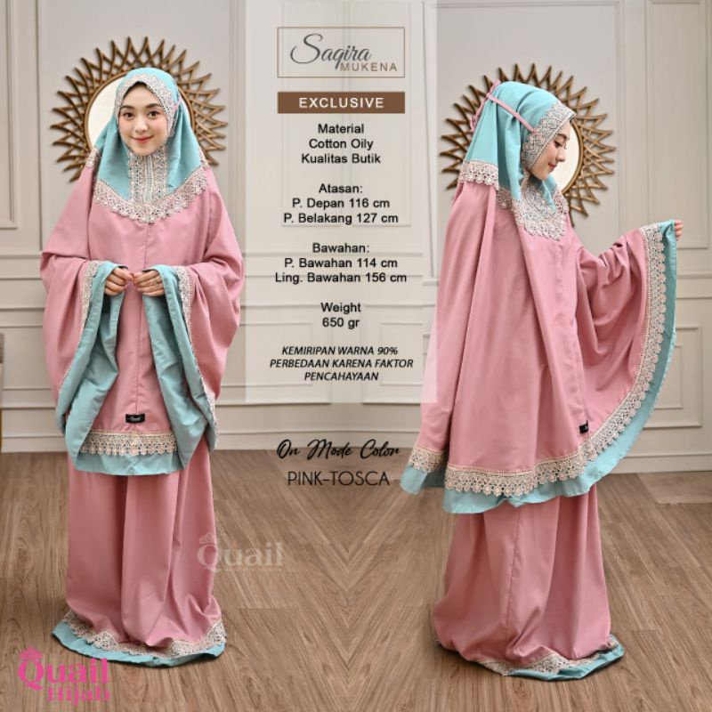 MUKENA ROYAL SAQIRA ORI QUAIL HIJAB