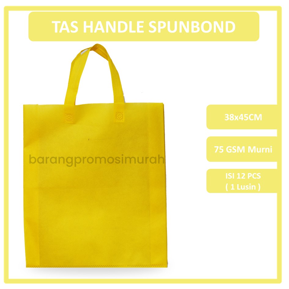 

GOODIE BAG SPUNBOND HANDLE 38x45 (Lusinan) / Tas Belanja Murah / Kantong Belanja / Tas Souvenir