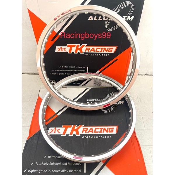 Velg Almunium Ring 17 TK Racing 140/160 Velag Tk Racing depan belakang Ring 17 140 160 Silver