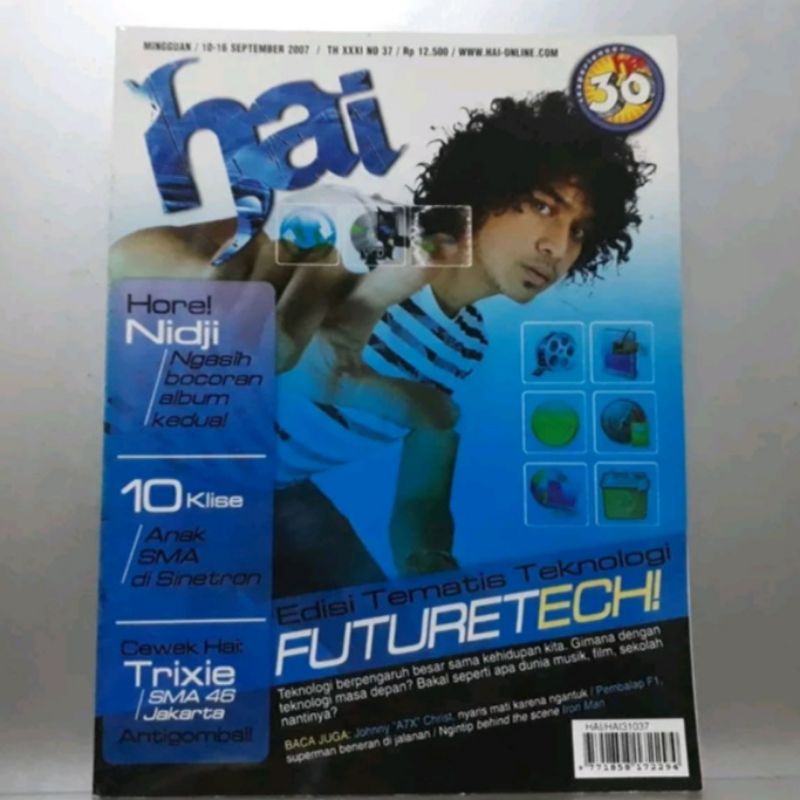 Majalah HAI No 37 - September 2007 - Cover Giring Nidji