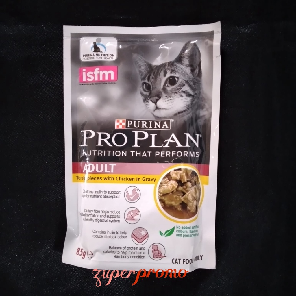 Pro Plan Pouch Adult Chicken 85gr / Makanan Basah Kucing Dewasa