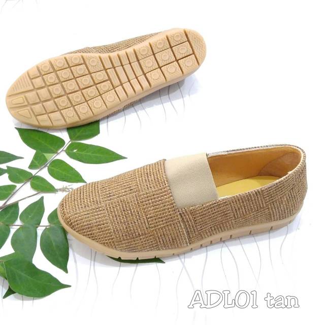 Borneo Sepatu Wanita Flats ADL01 Bahan Kanvas Tebal by Xavyera