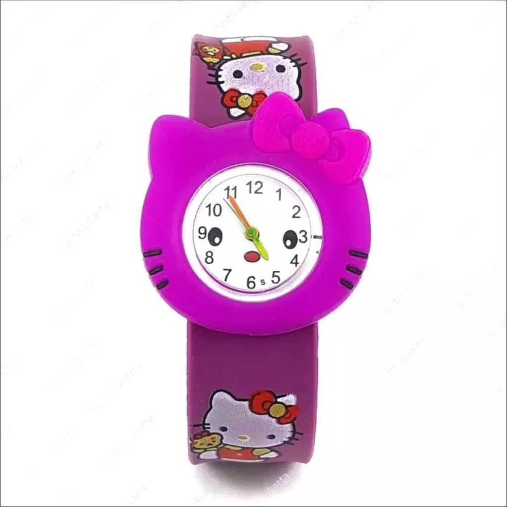 Jam Tangan Cepluk Anak Jam Tangan Fashion Tali Rubber Jam Tangan Anak Perempuan