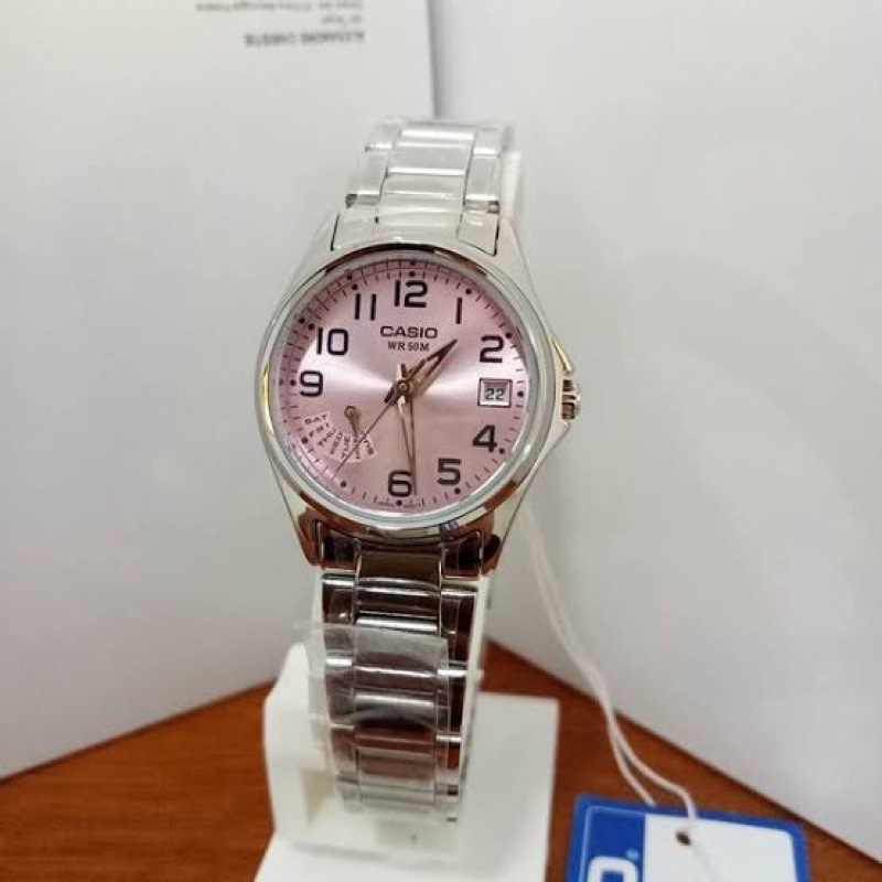 Jam Tangan Wanita Casio LTP-1369D-4BVDF Soft Pink ORIGINAL BUKAN BM