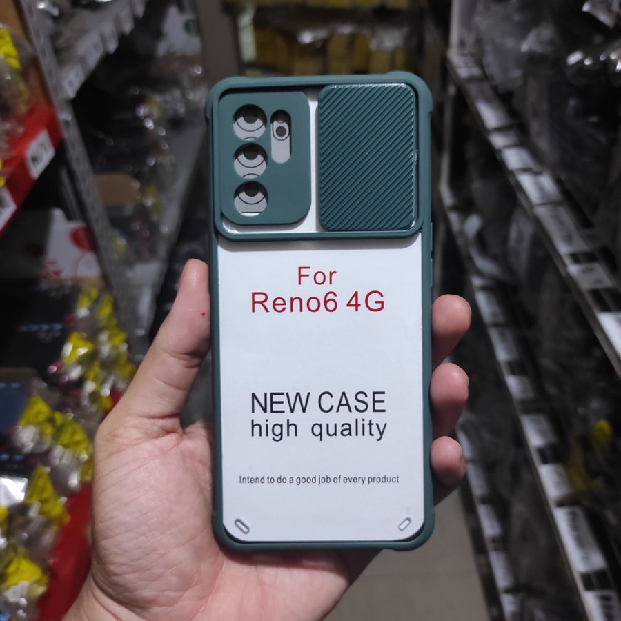 Case Oppo Reno 6 4G Reno 6 5G Slide Clear Transparant Protaction Kamera Belakang