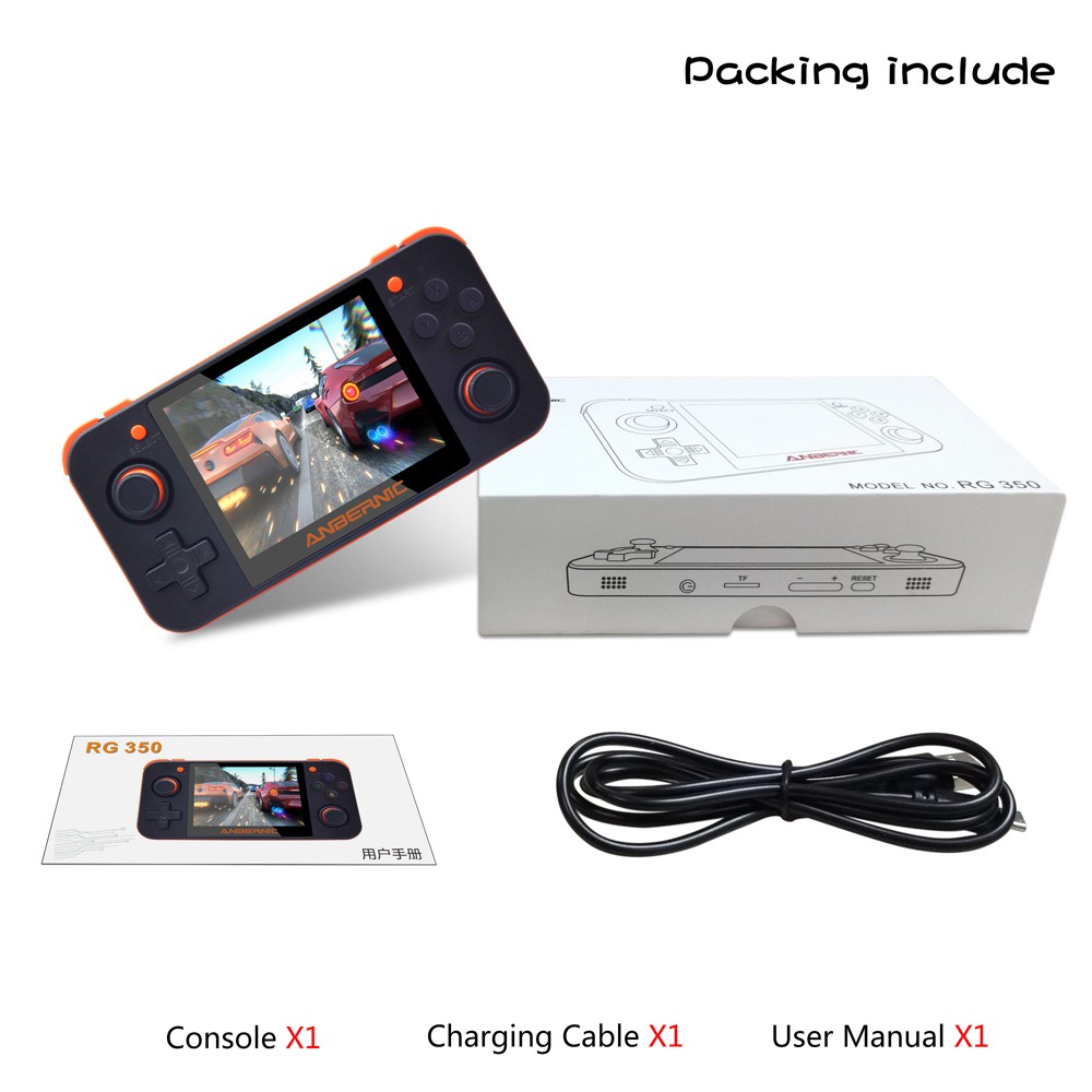 ANBERNIC RG350 Portable Handheld Retro Emulator Game Console - Konsol Game Jadul Portabel