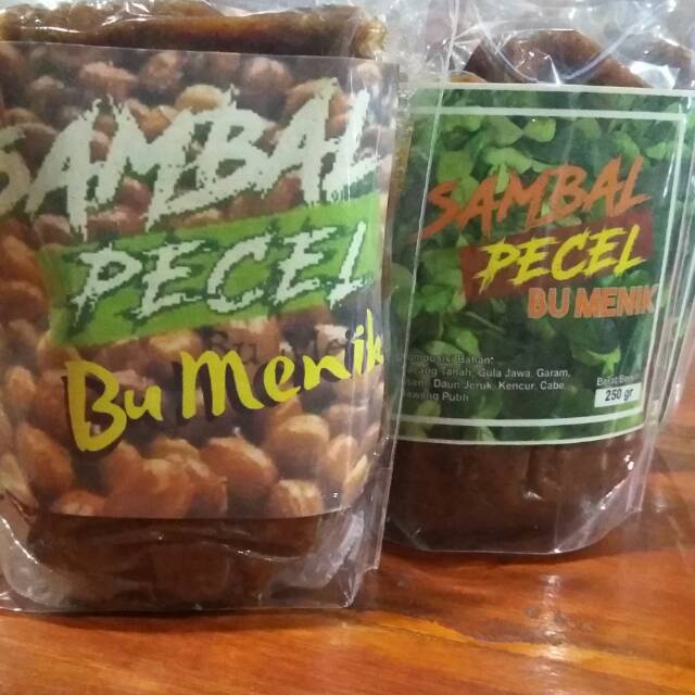 

Sambal pecel bu menik