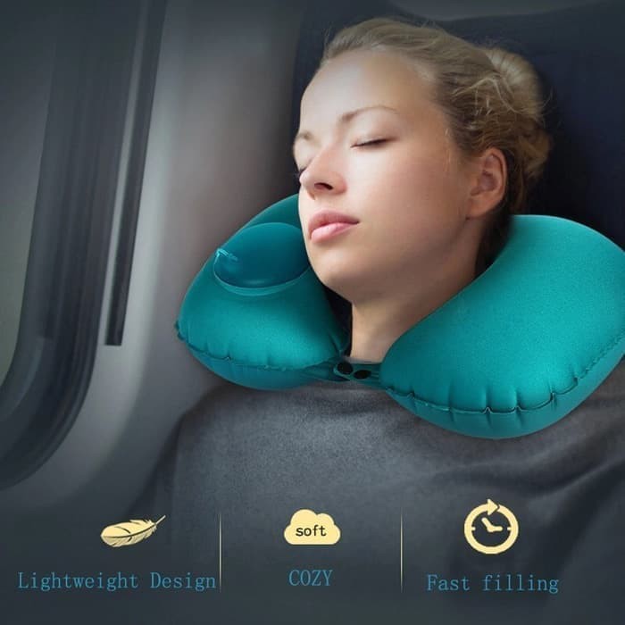 BANTAL LEHER TRAVEL NECK PILLOW INFLATABLE SOFT NECK