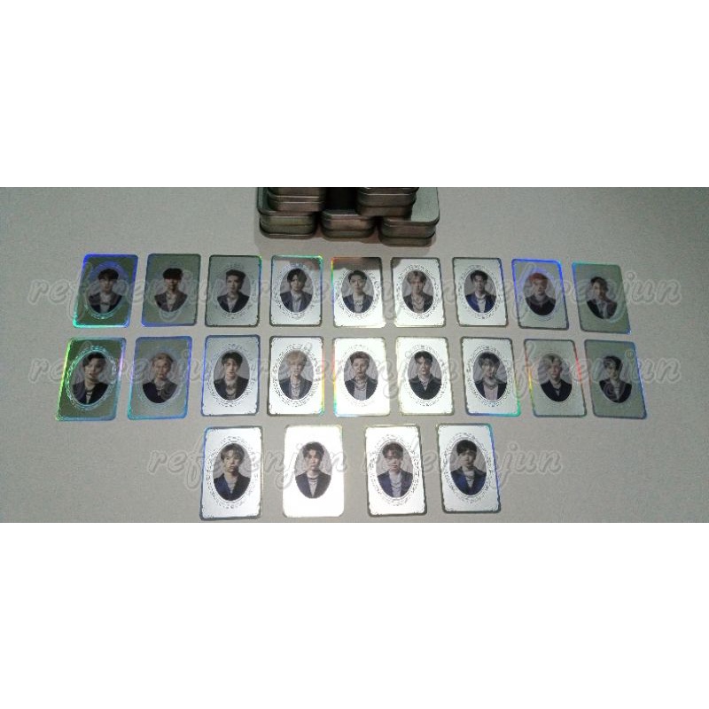 [READY CEK VARIASI] Lenticular &amp; syb fanmade sticker game matching card nct