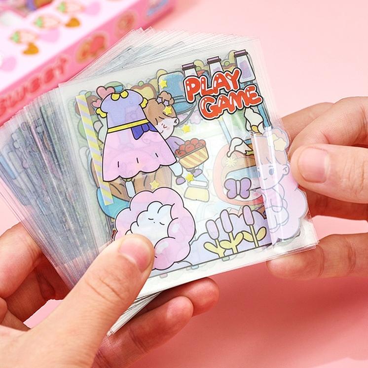 

[NiM ㊙] 100 Lembar Stiker Motif Kartun Korea Lucu Anti Air Dekorasi DIY Handbook Scrapbook |Asli murah