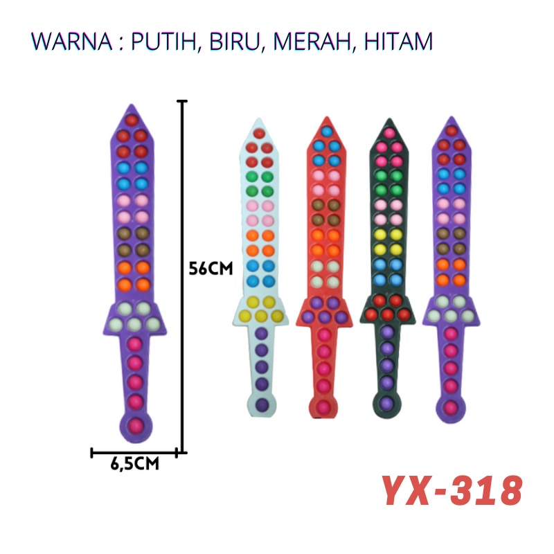 (MI) Mainan Pop It Simple Dimple Pedang Kapak Mainan Anak Senjata Terbaru-PEDANG