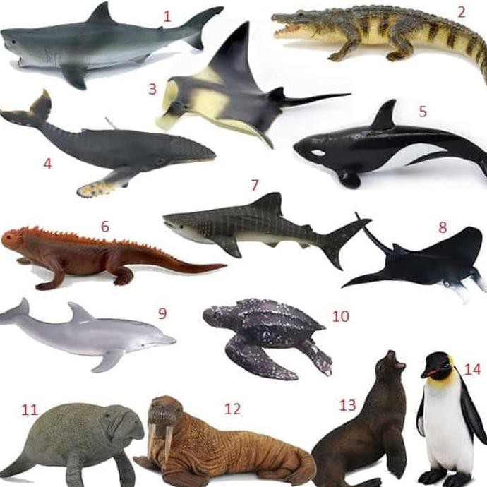 Miniatur Ikan Hiu Mainan Binatang MB Hiu Paus Whale Shark