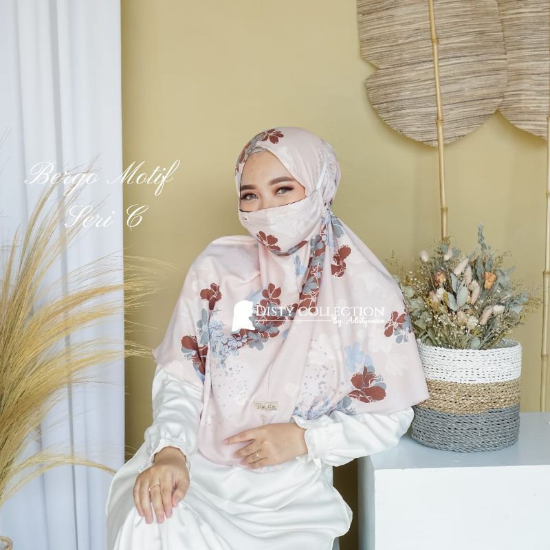 Bergo Motif Bergo Masker  Bergo Cantik Bergo Murah Jilbab Instan Jilbab Masker Daily Jilbab Syari