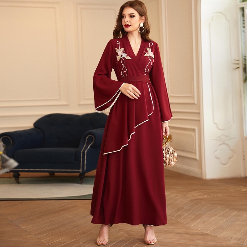 GAMIS MEWAH IMPORT WANITA ASIA EROPA DUBAI TURKEY ORIGINAL BA610