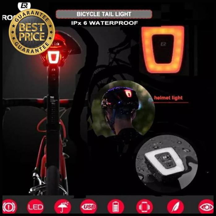 Rockbros Tt30-Wd Lampu Belakang Sepeda Rockbros / Lampu Helm Rockbros Best Seller