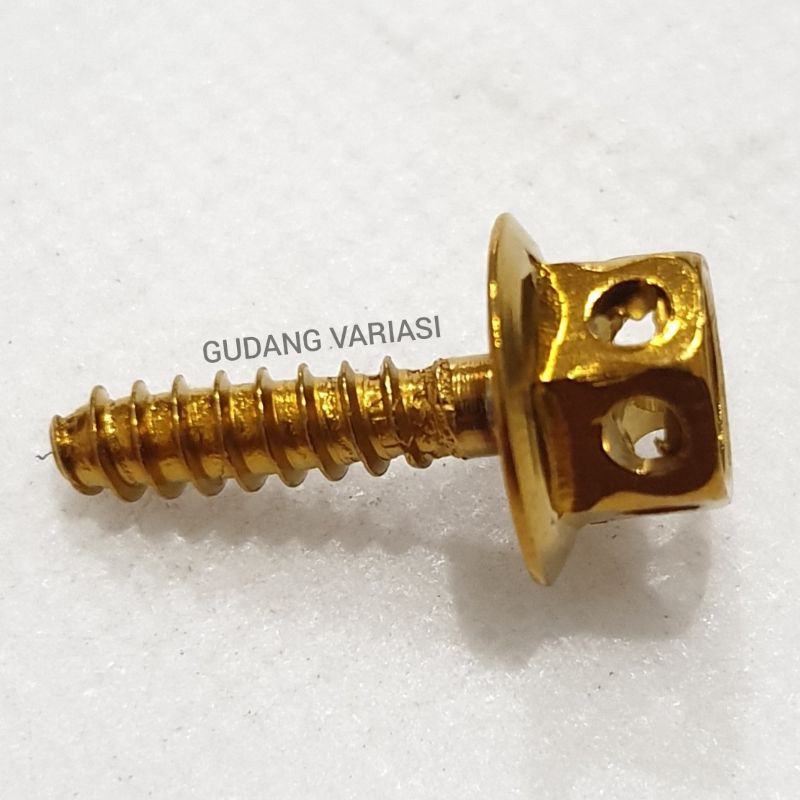 Baut probolt Body Honda beat scoopy vario Flower Gold Thailand 1 Pcs