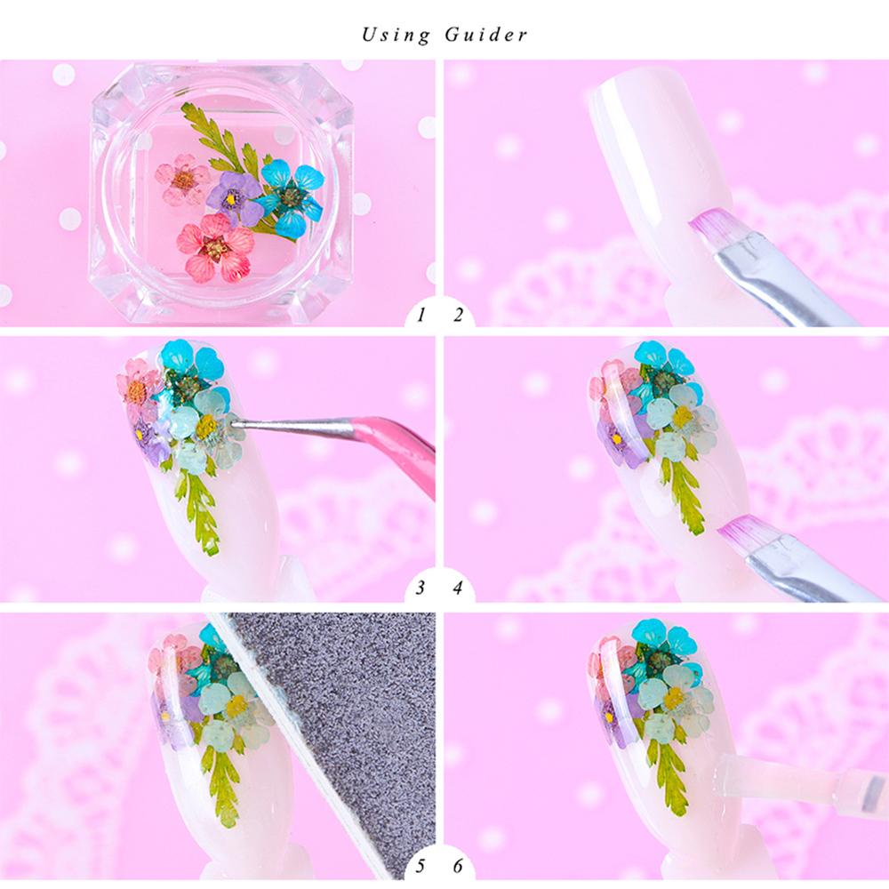 AUGUSTINA Agustina DIY Dekorasi Nail Art Bintang Slice Hollow Kupu Cinta Daun 3D Alloy Berlian Imitasi