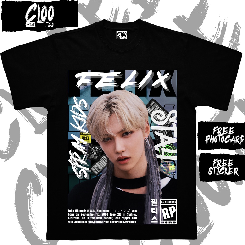 KAOS KPOP FELIX STRAY KIDS / VER.2 / CLOO.TEE /