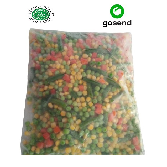 

Vegetable Mix (Frozen Food) Premium @1kg - Termurah & Berkualitas Dijamin 100% Halal !